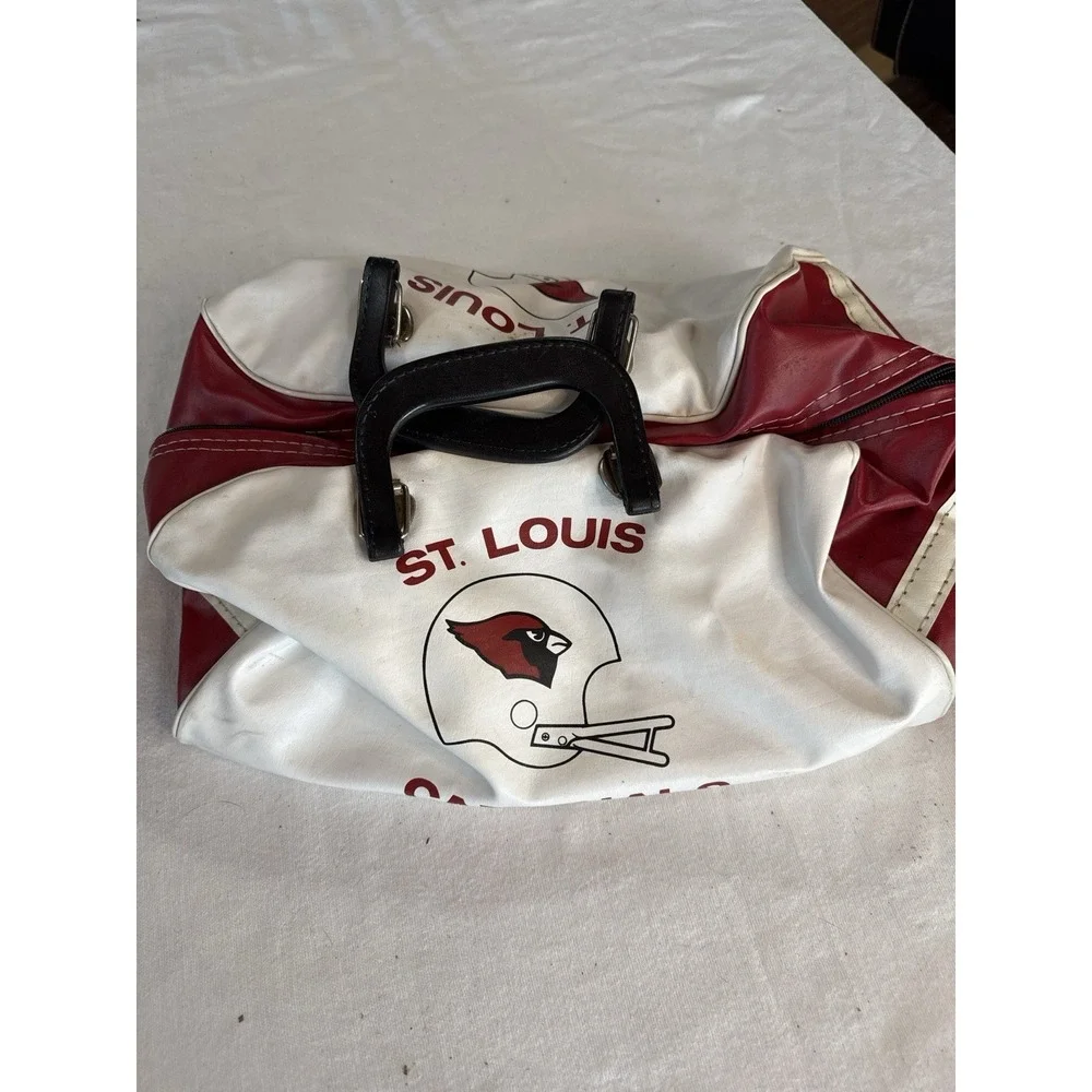 St. Louis Cardinals vintage  1960's 70's  NFL duffle travel gym bag. Rare !!!!!